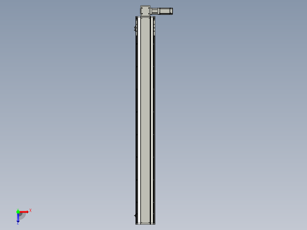 东锦同步带传动-直线滑台模组DH170B-L150-S1550-BL-P400W-C3俯视图