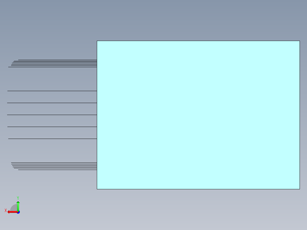 化粪池 模压 纤维玻璃钢模具造型后视图