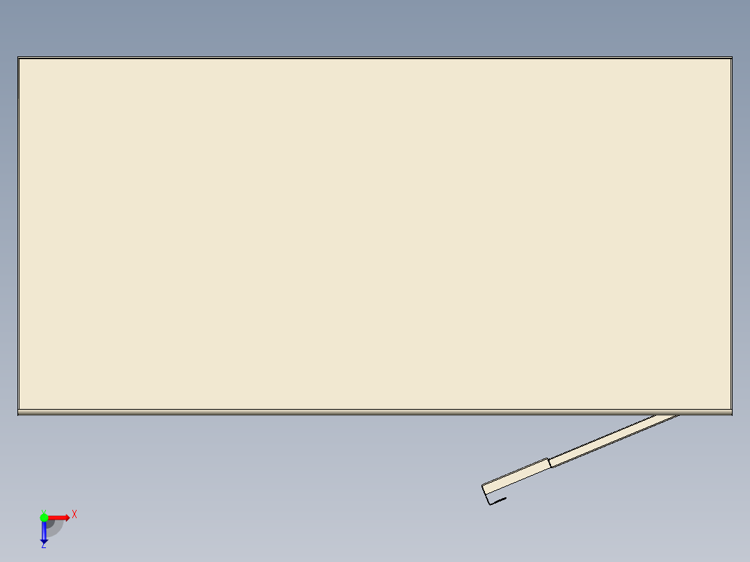 金属板厨柜俯视图