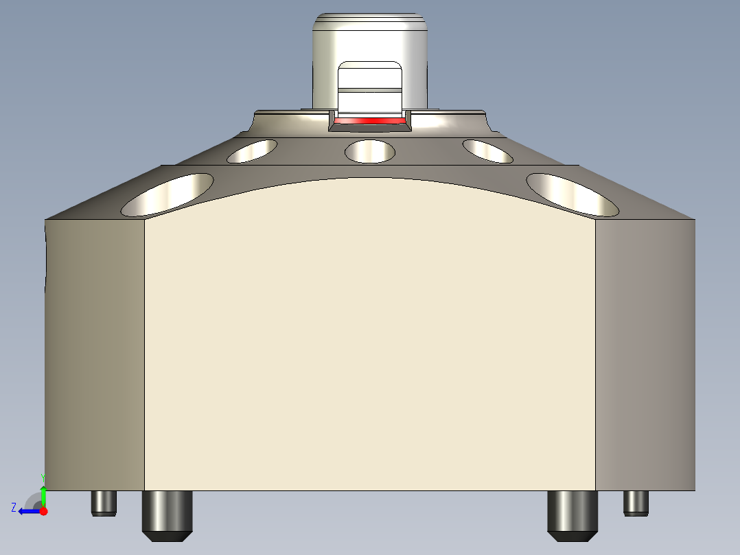 KOSMEKSFA3000-G0A-140多系列多零件图纸模型多系列多零件图纸模型右视图