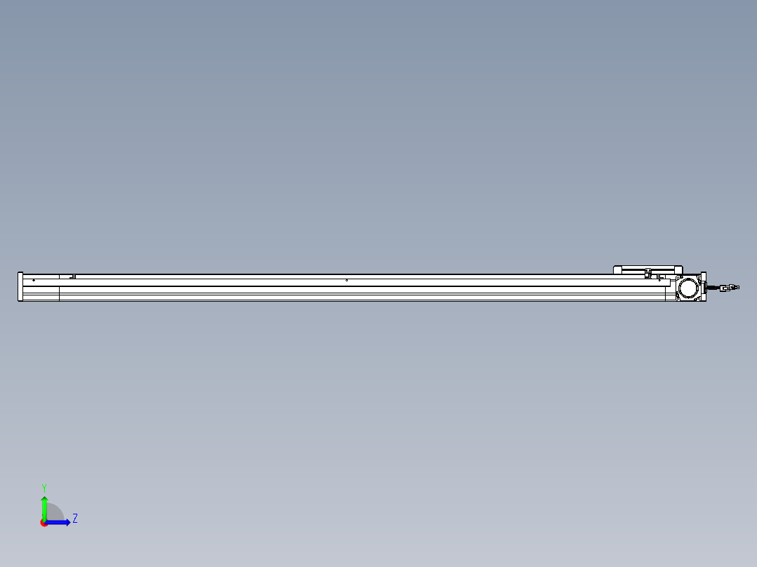 威洛博LB.GB同步带传动--欧规系列LB6A-L130-S1350-BR左视图