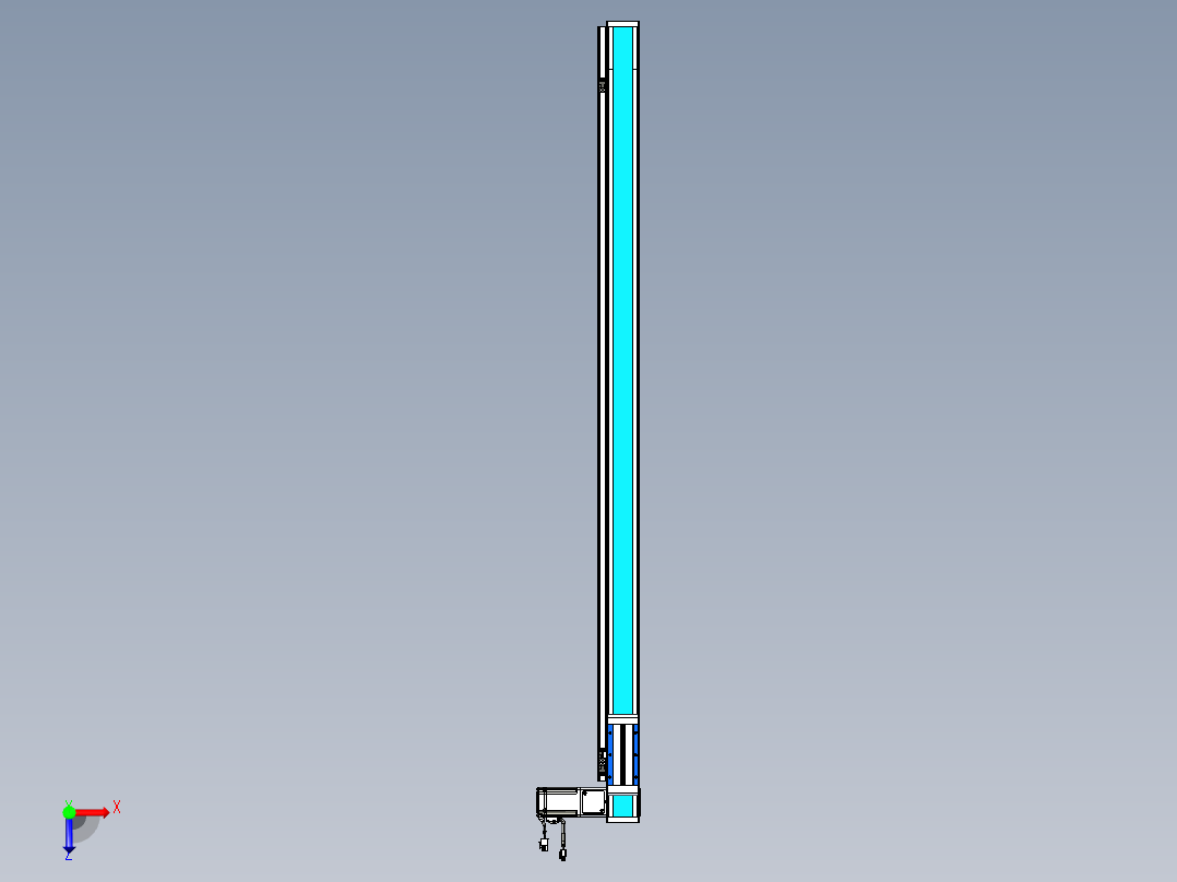 威洛博LB.GB同步带传动--欧规系列LB6A-L130-S1350-BR俯视图
