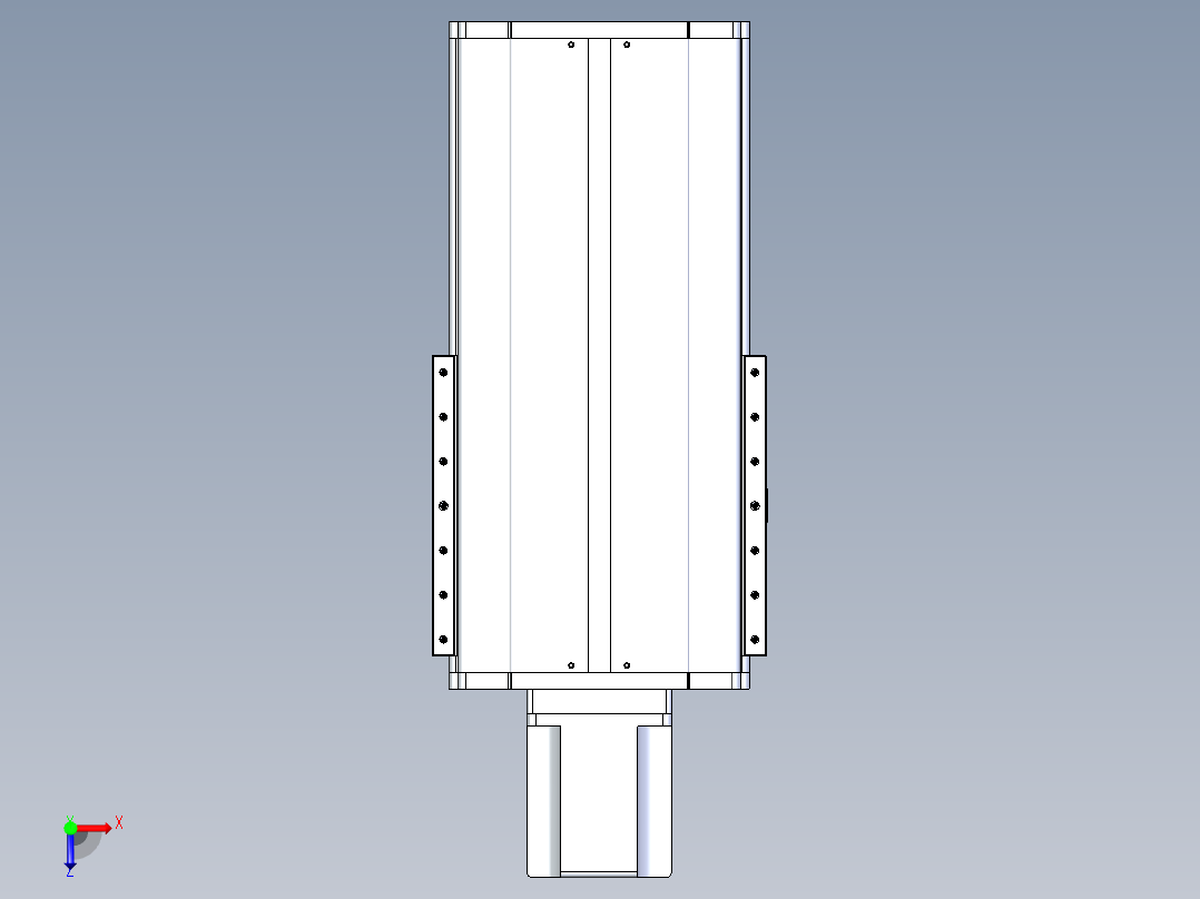 东锦丝杆传动-直线滑台模组DH270-C-L10-S200-BC-T1000W-C3俯视图