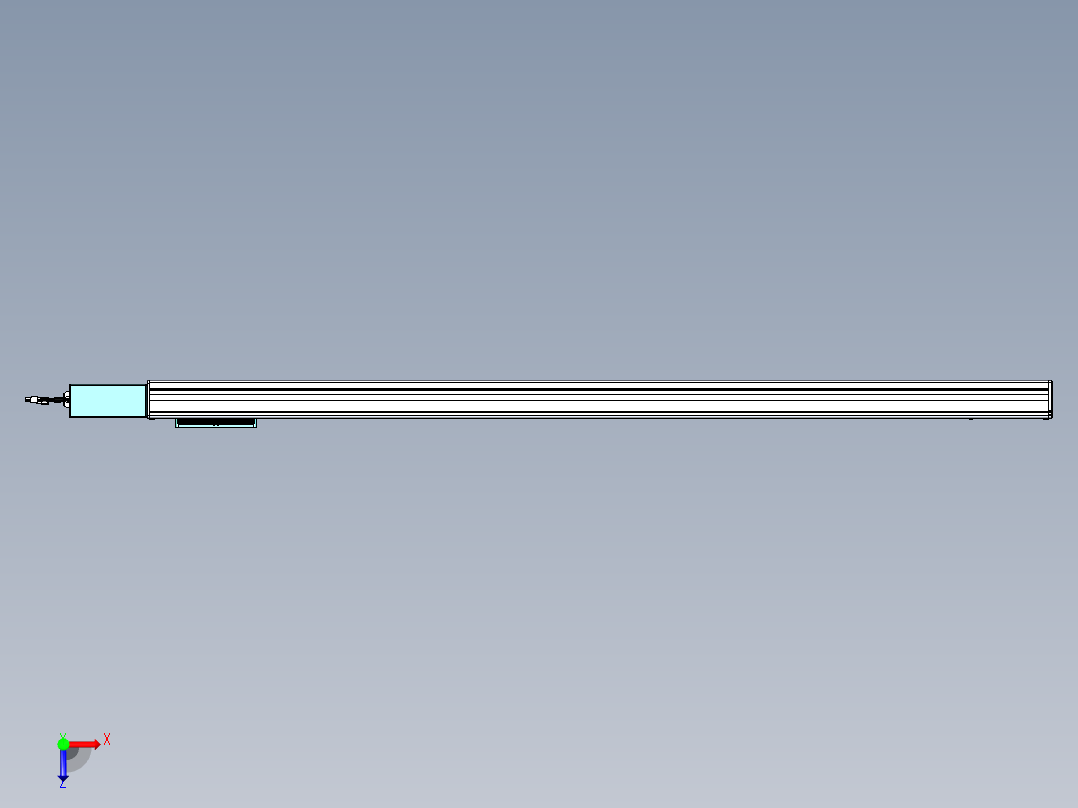 威洛博VBC同步带传动一无尘环境VBC14-L45-S1500-BR-ZP40-C3俯视图