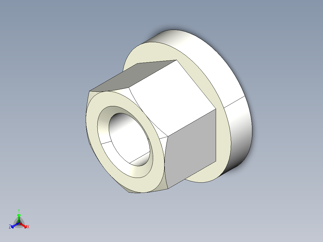 螺帽2308-3D多系列多零件图纸模型正等轴测图