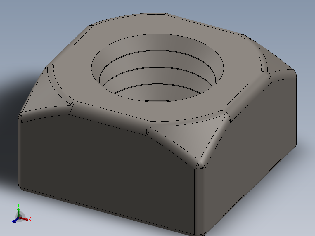 紧固件-Raw Steel SqNut 0.6250