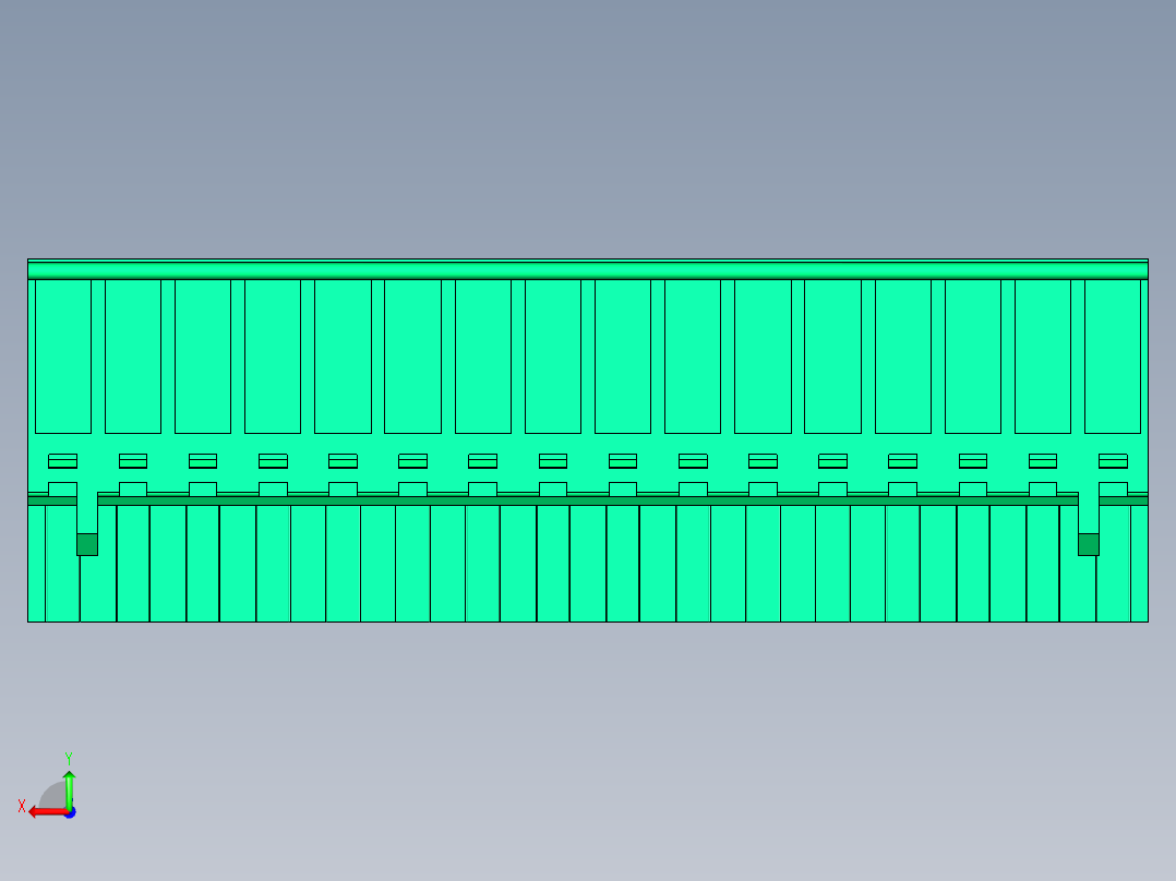 DEGSON 2EDG 系列 5.0mm 可插拔接线端子组-2EDGKB-5.0-16P-14-00AH后视图
