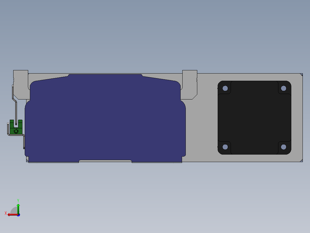电动滑台模组SDM175右折模型后视图