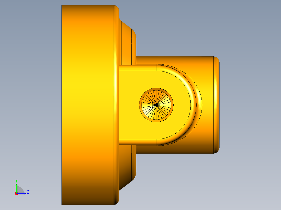 UG过滤器模型左视图
