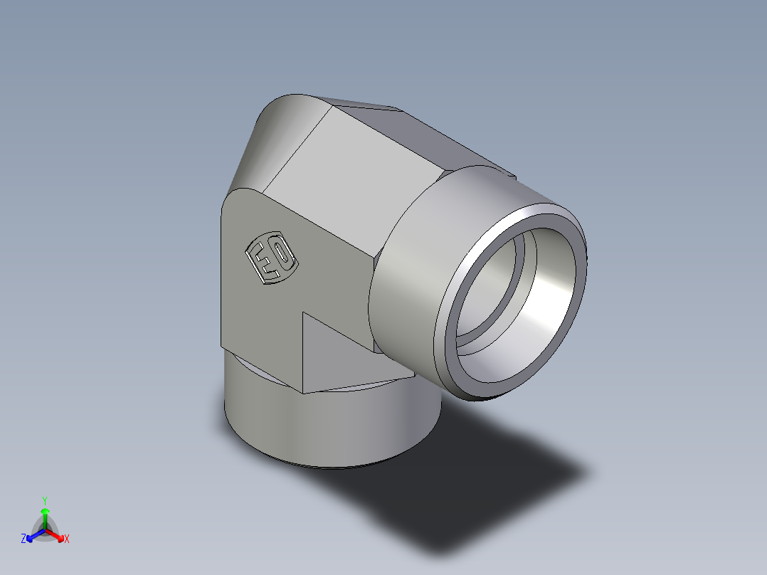 卡套式工业通用硬管接头EO_Union_elbow_W18L71X