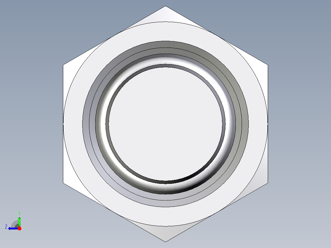 卡套式工业通用硬管接头EO_Blanking_plug_with_nut_for_cones_VKAM18LCF右视图