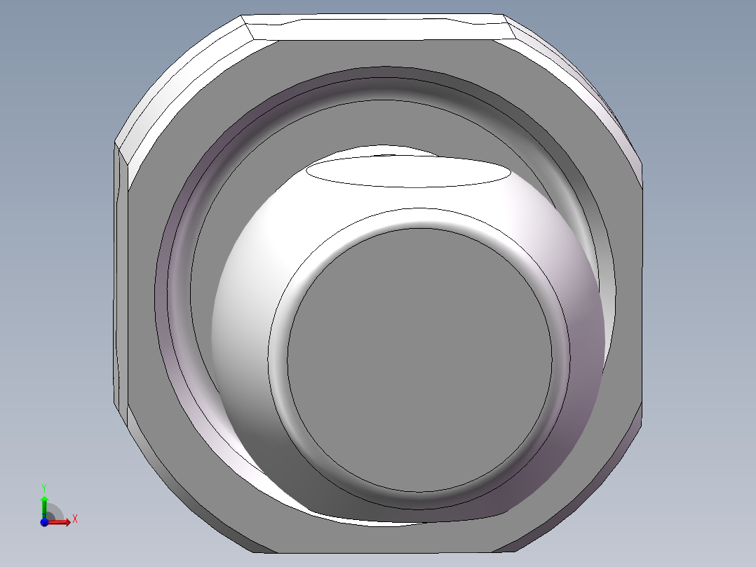 Q442-芯轴套数控加工工艺及编程设计前视图