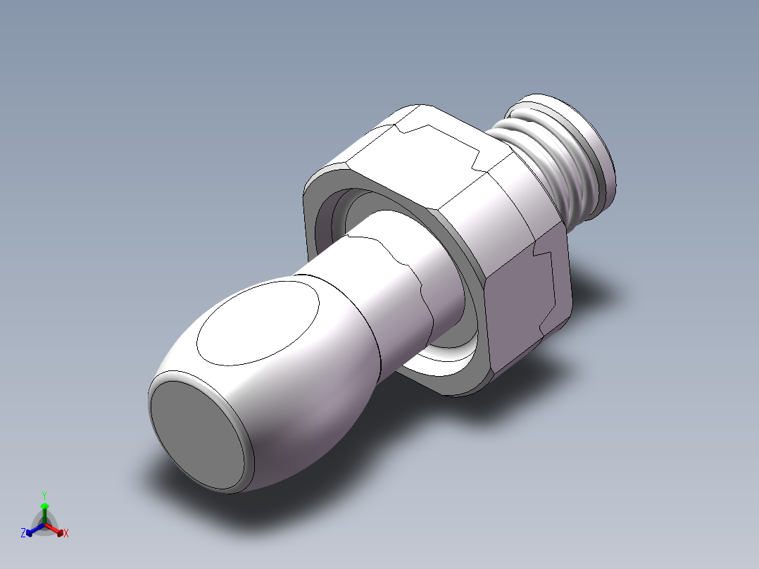 Q442-芯轴套数控加工工艺及编程设计正等轴测图