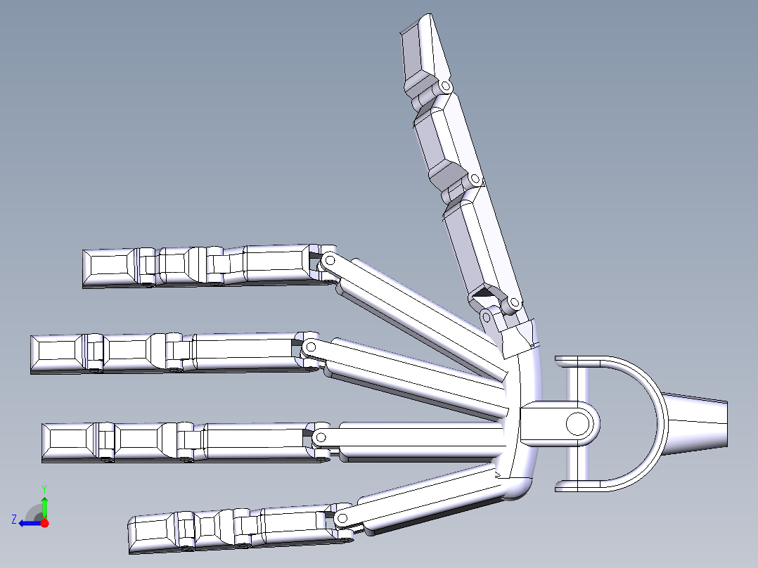 仿生机械手 (7)右视图