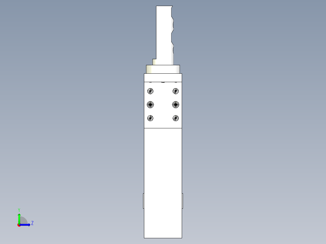德克斯TUNKERS气缸数模SZV_1_40_A24_T12_TUENKERS左视图