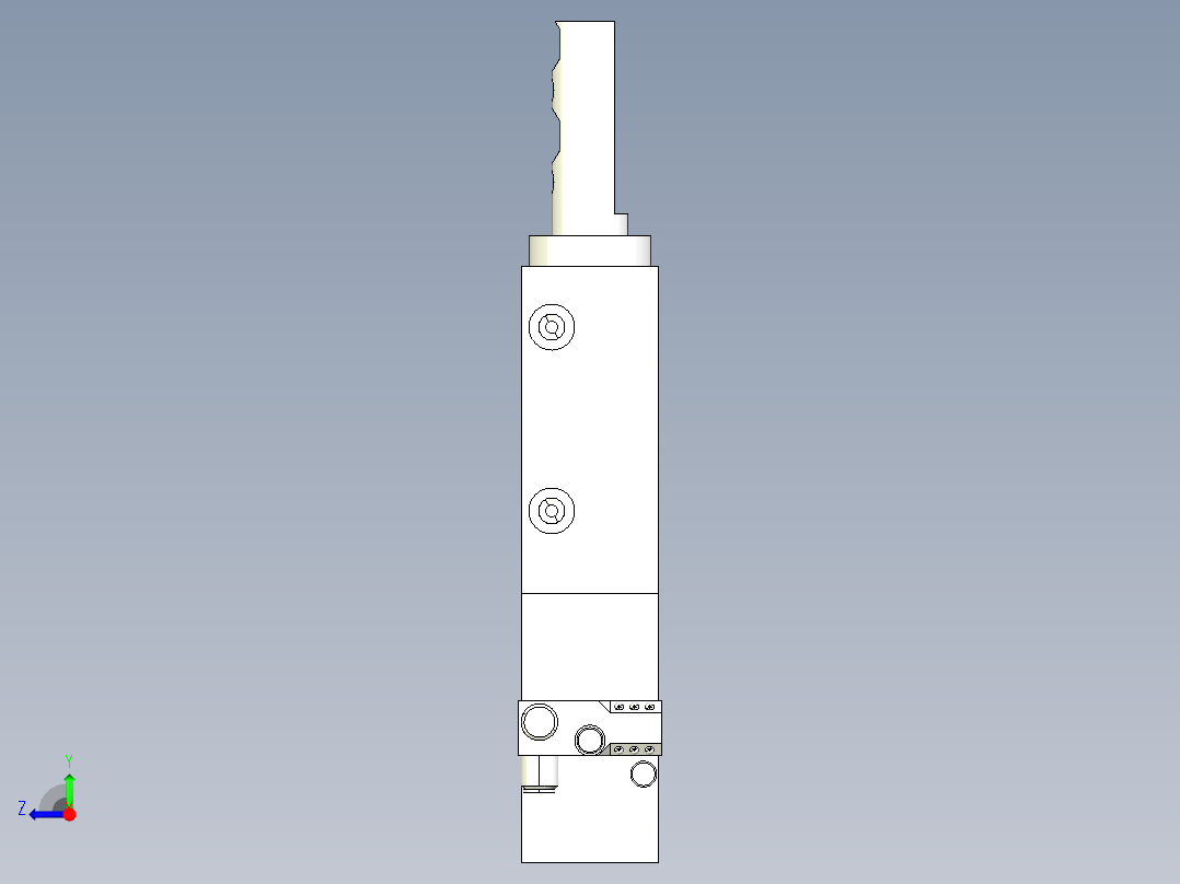 德克斯TUNKERS气缸数模SZV_1_40_A24_T12_TUENKERS右视图