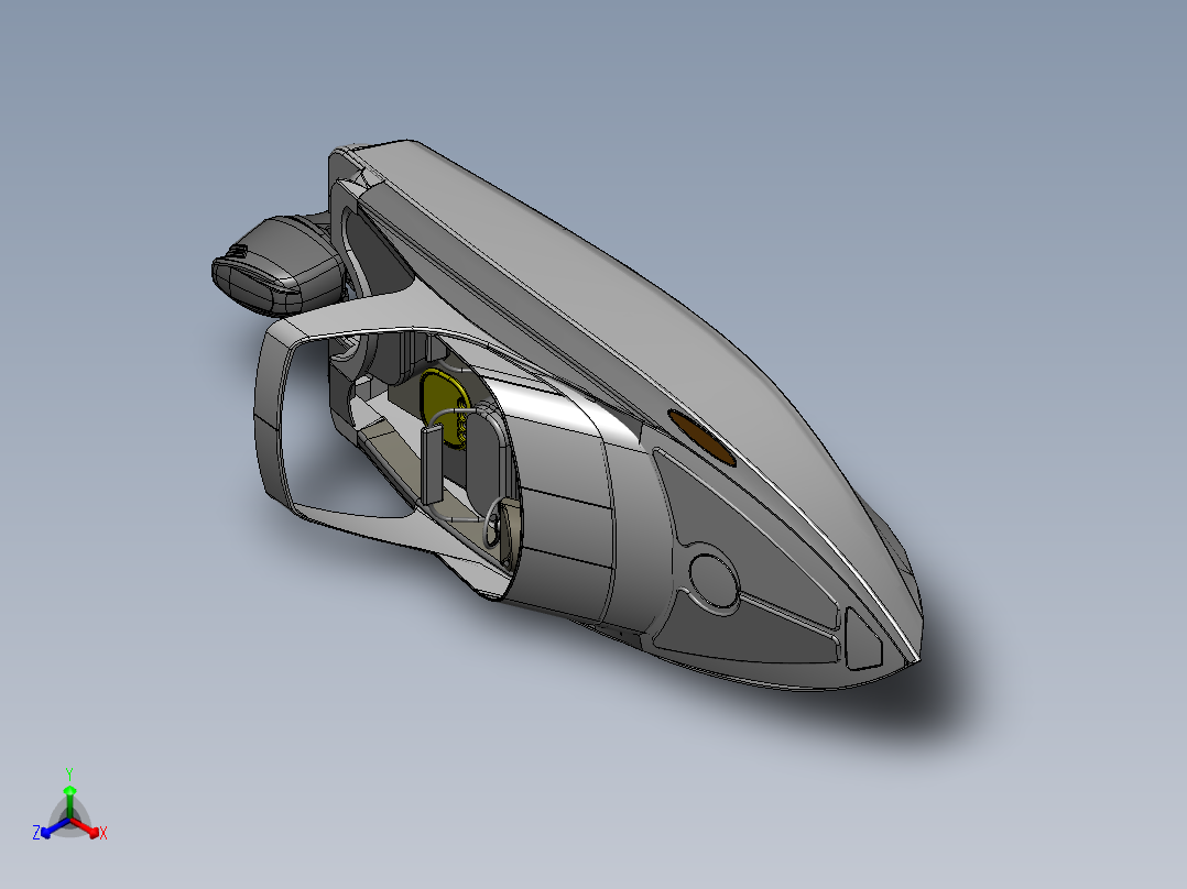 7米小型游艇正等轴测图