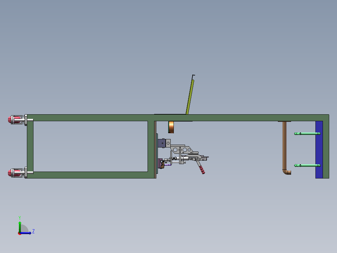 贴双面胶治具（sw16可编辑+cad）左视图