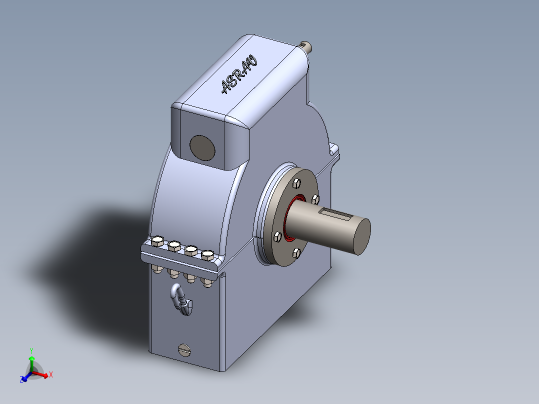 蜗轮蜗杆传动模型