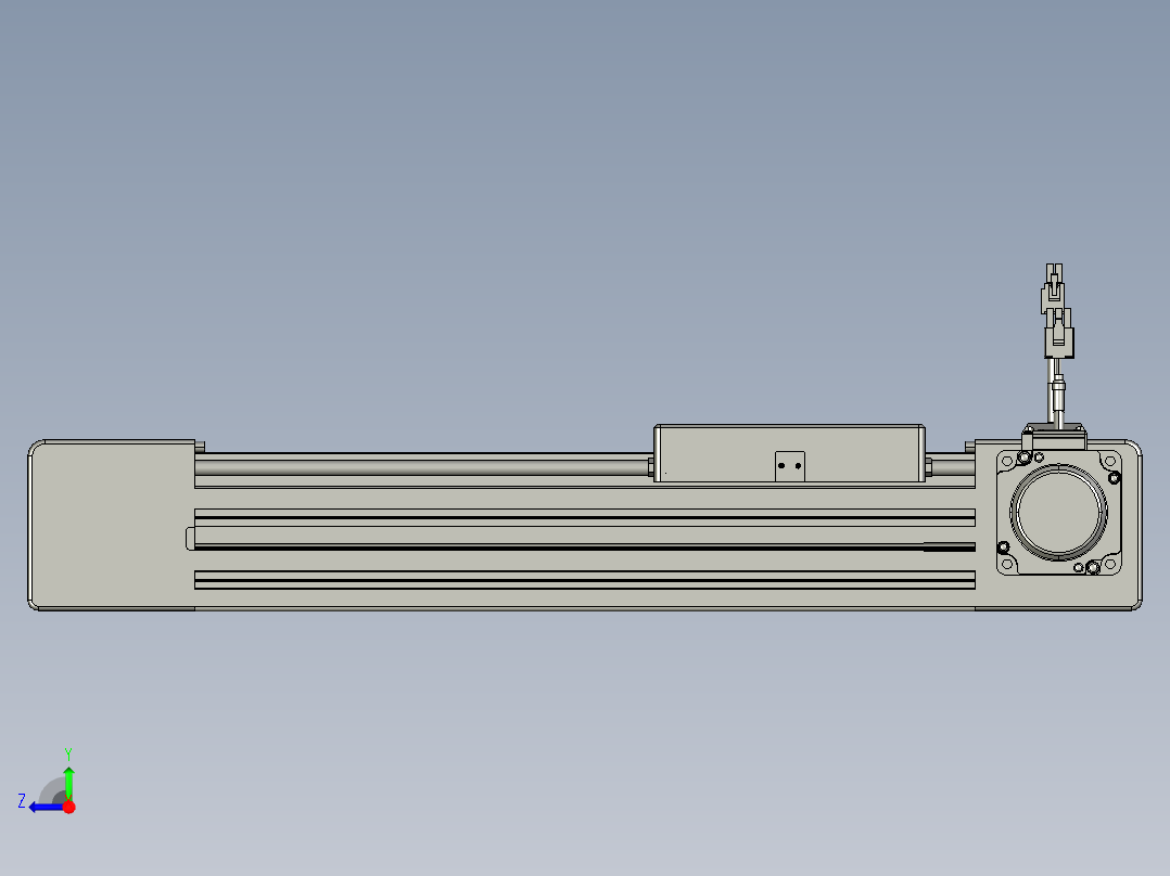 威洛博直线电机模组EB6-L140-S200-R-P40-MS3右视图