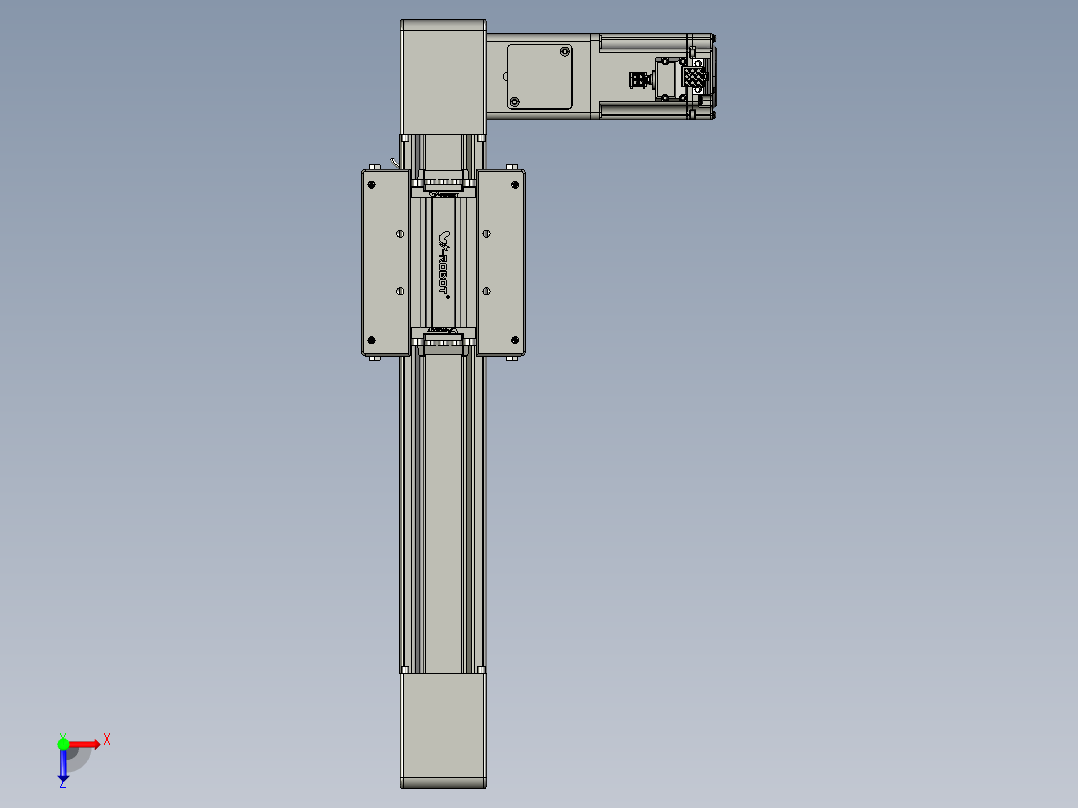 威洛博直线电机模组EB6-L140-S200-R-P40-MS3俯视图
