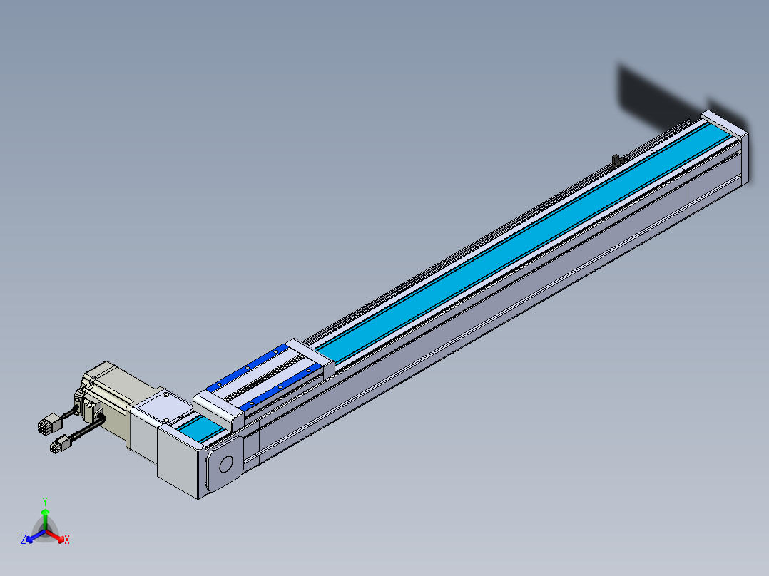 威洛博LB.GB同步带传动--欧规系列LB6A-L130-S600-BR正等轴测图