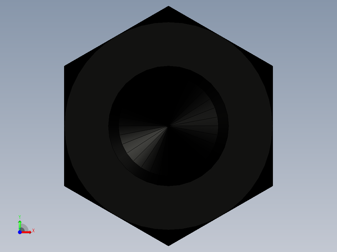 印刷电路板用六角垫片M3母-母，长度从5毫米到60毫米前视图