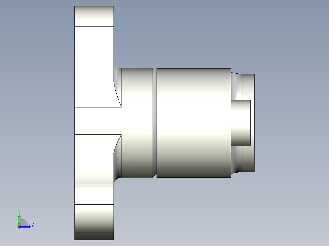 平面張力器(自動張力型)BAT-A-3D多系列多零件图纸模型左视图