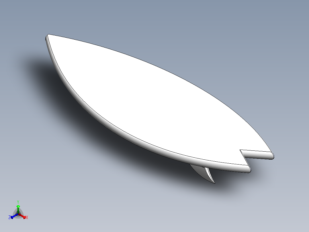 冲浪板16正等轴测图