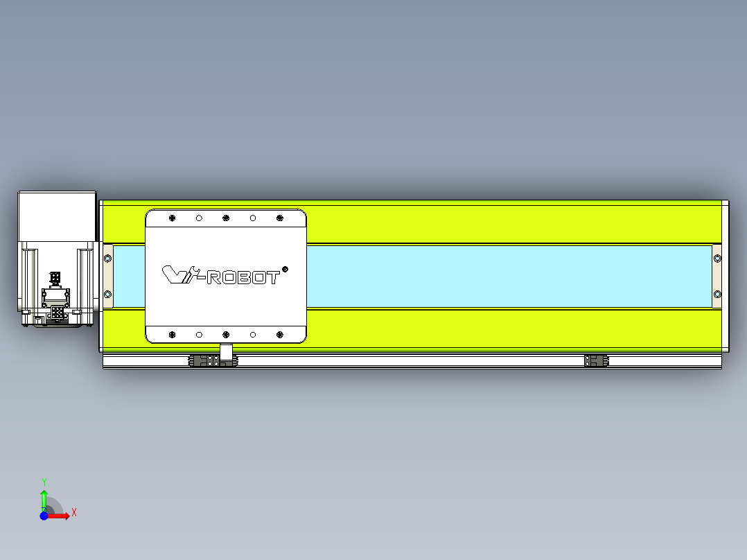 威洛博VBC同步带传动一无尘环境VBC17-L45-S400-BRU-ZP75-C3前视图