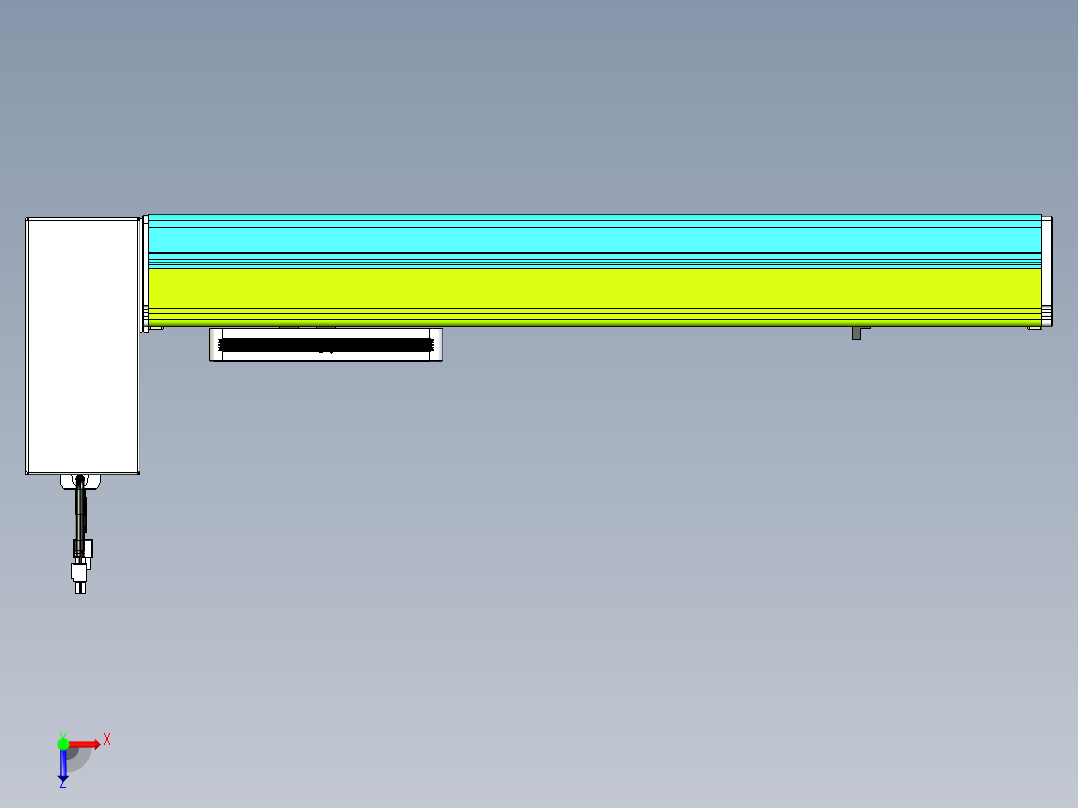 威洛博VBC同步带传动一无尘环境VBC17-L45-S400-BRU-ZP75-C3俯视图