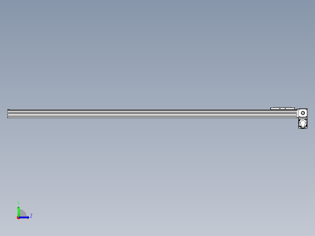 同步带全封闭直线模组TPA-HCB-14D-120-L1900-RP-C-P40-N3左视图