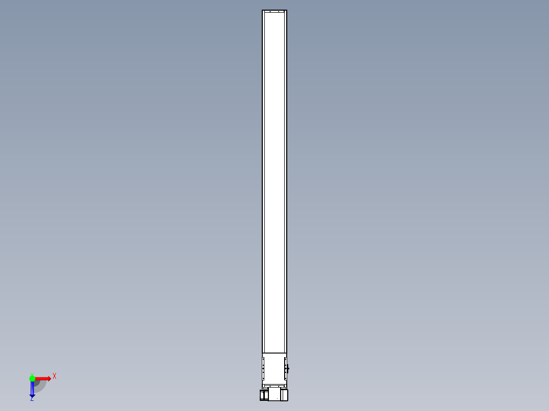 同步带全封闭直线模组TPA-HCB-14D-120-L1900-RP-C-P40-N3俯视图