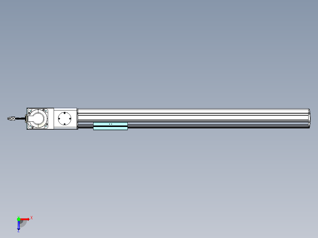 威洛博VBF同步带传动一般环境VBF14-L45-S650-BL-ZP75-C3俯视图