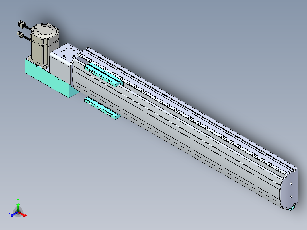 威洛博VBF同步带传动一般环境VBF14-L45-S650-BL-ZP75-C3正等轴测图