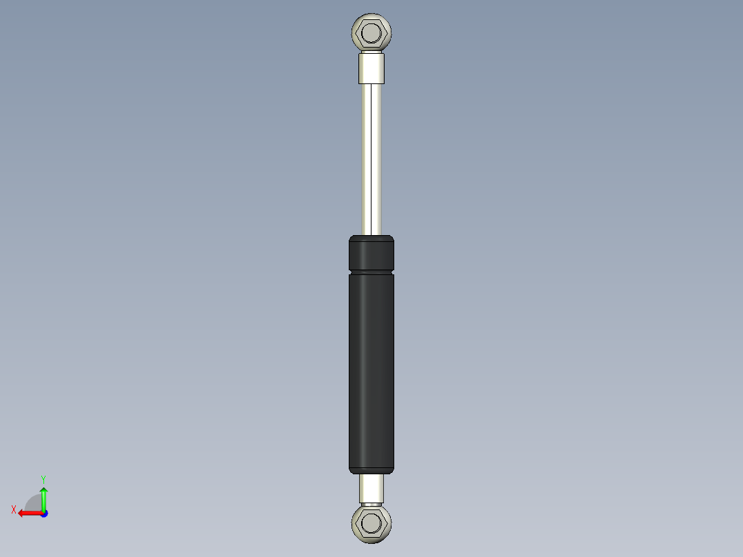 Q气压弹簧B310000049(28KG L195 和尚塑膠頭 進口)后视图