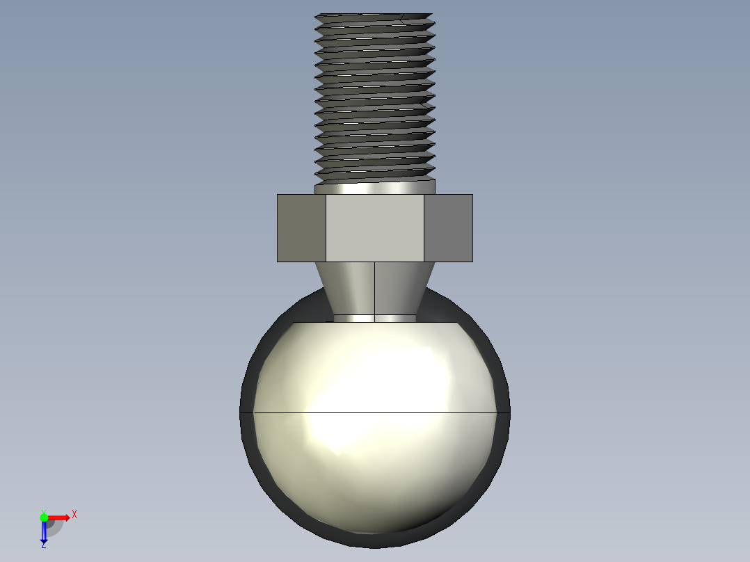 Q气压弹簧B310000049(28KG L195 和尚塑膠頭 進口)俯视图