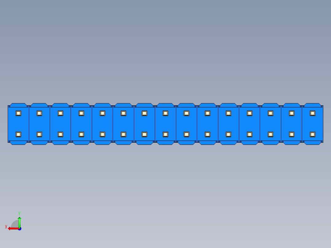 彩色公头100mil（2.54mm）系列-DS1021_blue_2x15p_100mil_Type5_rev1.0后视图