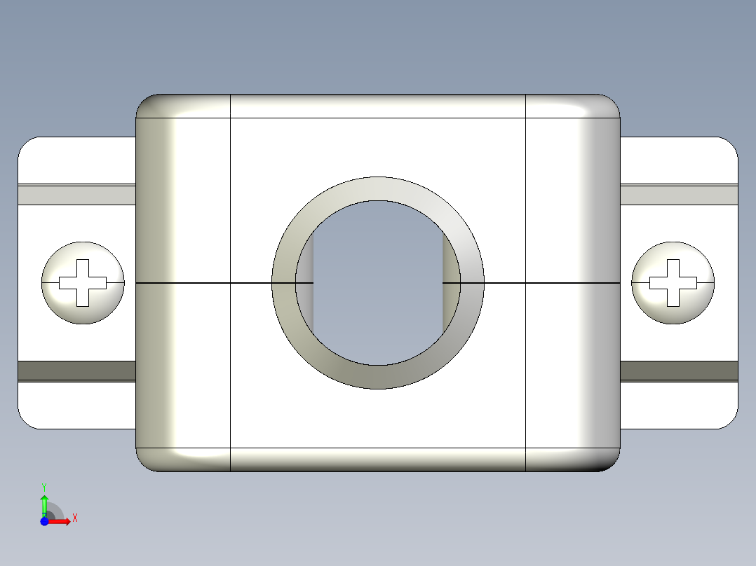 Capa plastica连接器DB9前视图
