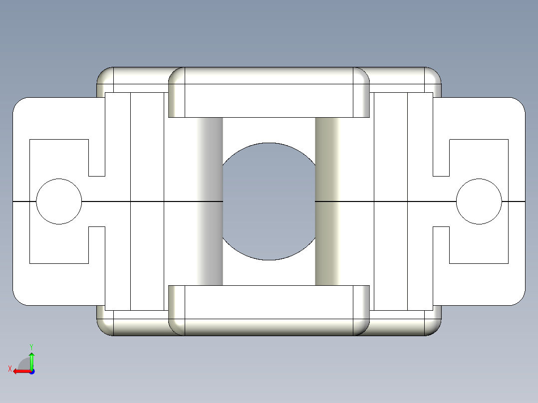 Capa plastica连接器DB9后视图