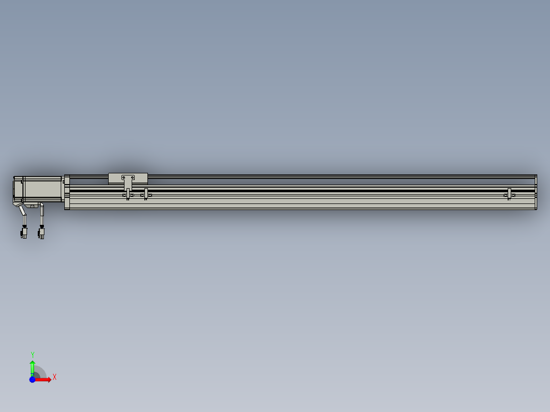 东锦丝杆传动-直线滑台模组DH85-C-L10-S850-BC-P400W-C3前视图