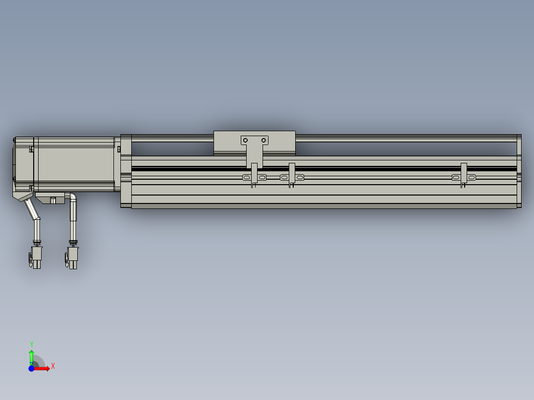东锦丝杆传动-直线滑台模组DH85-C-L10-S200-BC-P400W-C3前视图