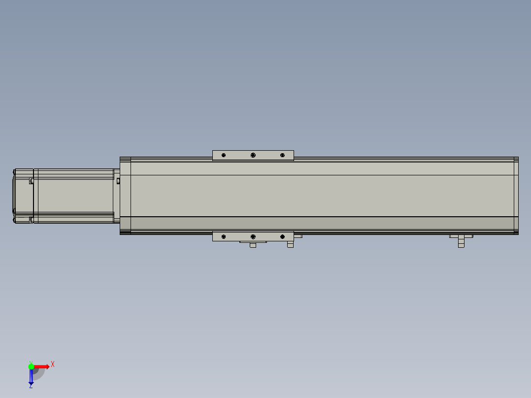东锦丝杆传动-直线滑台模组DH85-C-L10-S200-BC-P400W-C3俯视图
