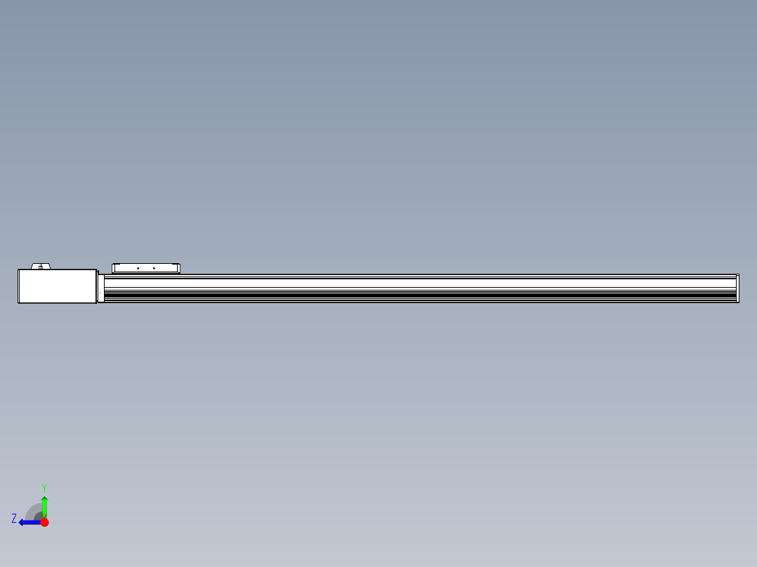 同步带全封闭直线模组TPA-HCB-105D-90-L1000-MR-Y-P20-N3右视图