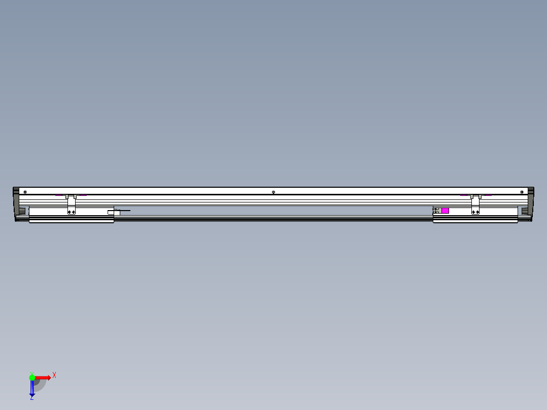 威洛博VL系列直线电机模组-2VL17E3-S750俯视图