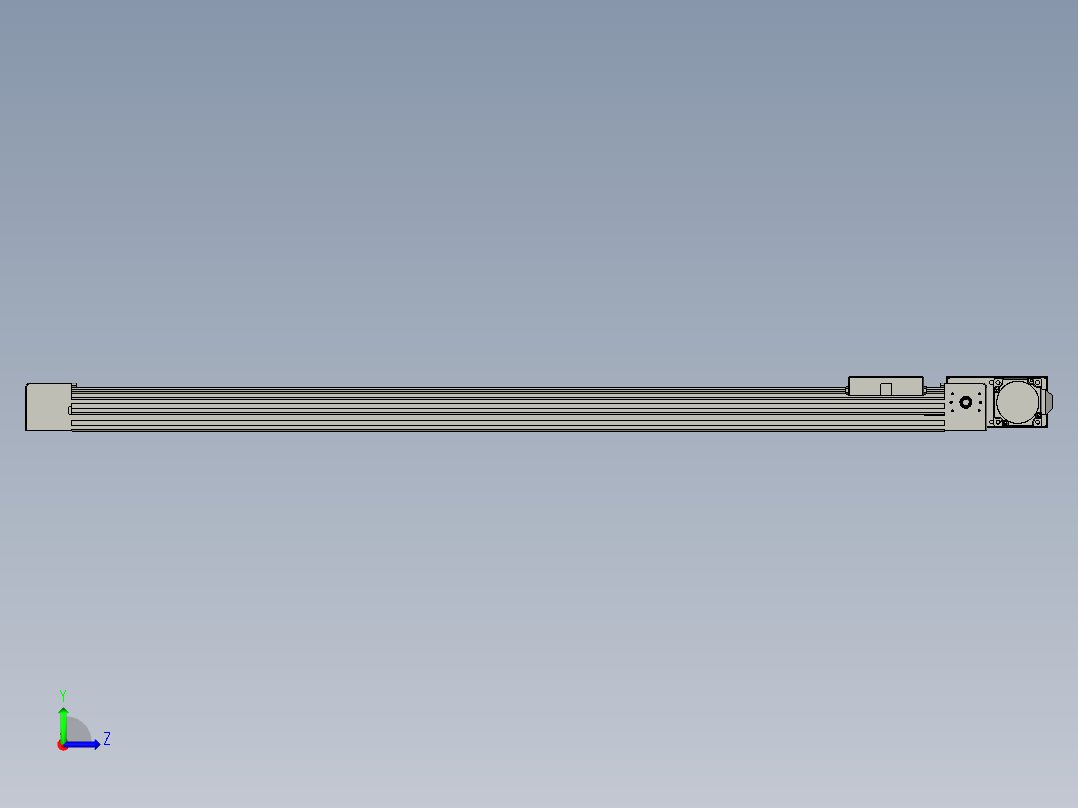 威洛博直线电机模组EB4-L40-S900-BL-57-MS3左视图