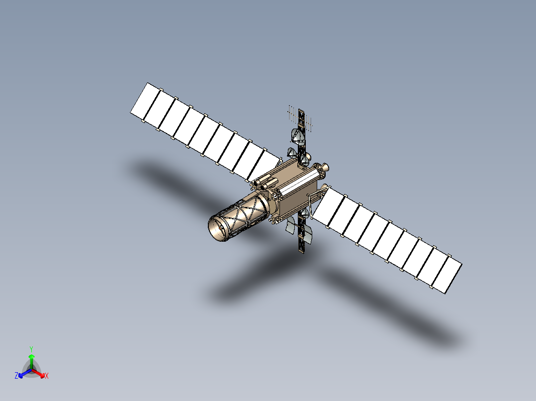 GPS定位卫星三维模型
