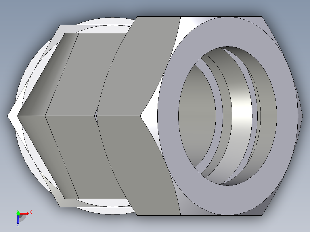 卡套式工业通用硬管接头EO_Adjustable_locknut_45_deg_elbow_VEE42LRCF俯视图