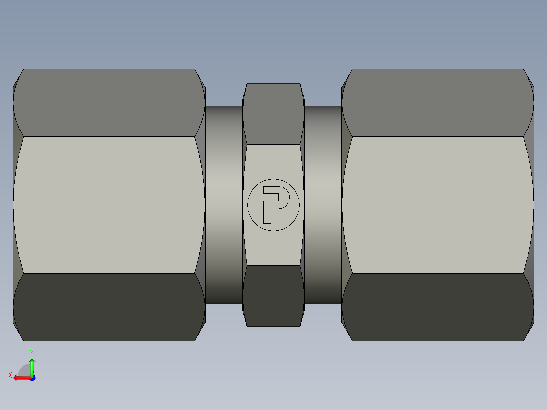 卡套式工业通用硬管接头EO Union G10ZLCF后视图