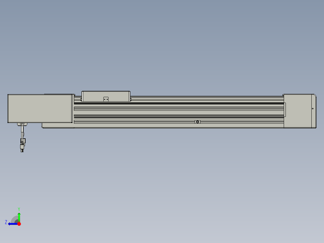 威洛博直线电机模组EB8-L100-S450-BL-P75-MS3右视图